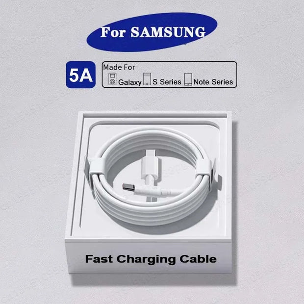 2PCS PD 45W USB C Cable For Samsung Galaxy S20 S21 S22 S23 Ultra Note 10 5G 20 A53 A54 Super Fast Charging USB Type C Data Cable