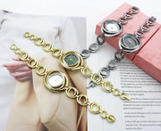 Light luxury fashion women's quartz watch, casual women's fashion bracelet watch, women's alloy watch can be customized