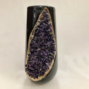 Set of 2 Black Ceramic Vases-3