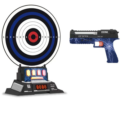 CSTAG AI Target Shooting Competition Laser Pistol Set Intelligent Scoring Game Indoor Outdoor Sports Game Kids Boys Toy Gift