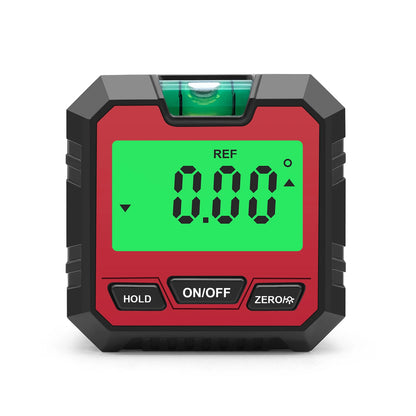 Digital Inclinometer Electronic Goniometer 360° Angle Meter Level Angle Gauge Bevel Protractor Slope Measure Magnetic Base