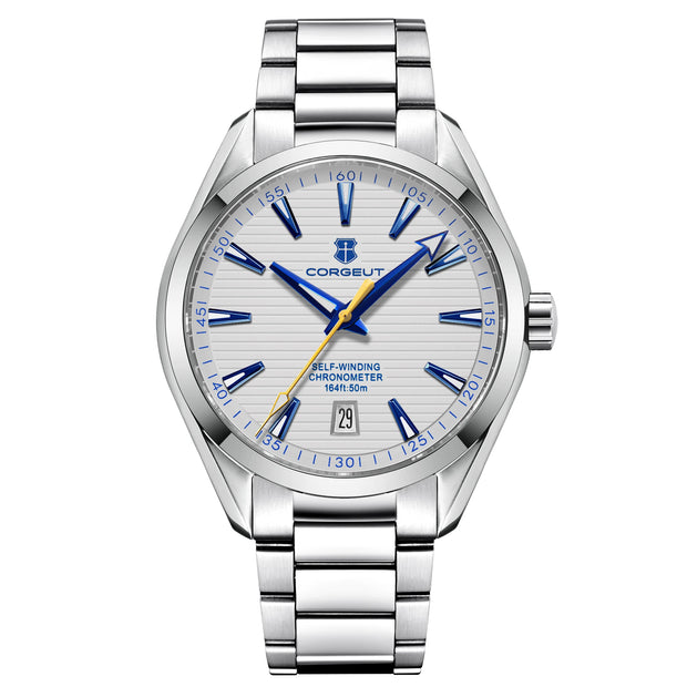 Luxury NH35 Movt 41mm Man Sport Automatic Relogio Masculino Mechanical Wristwatch Sapphire Steel Band Men's Watch.