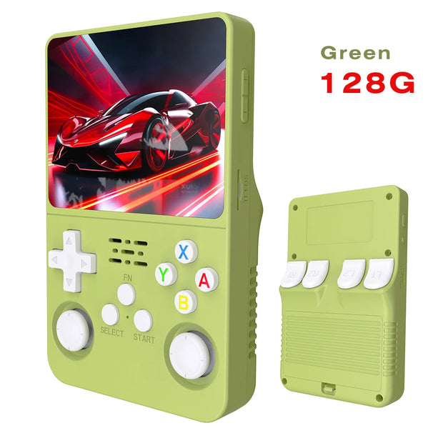 R36S Retro Handheld Video Game Console Linux System 3.5-inch IPS Screen Mini Portable Handheld Video Player 64GB 15000 Games