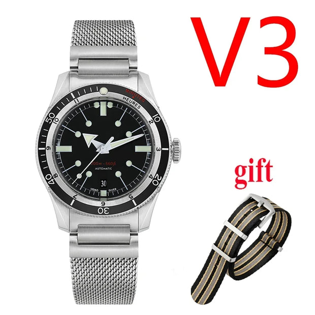 2025 NEW IX&DAO IPOSE 5303 Watch GMT Men Automatic Mechanical Men Watches 40mm Sport Casual AR Coating C3 Diving Reloj Hombre