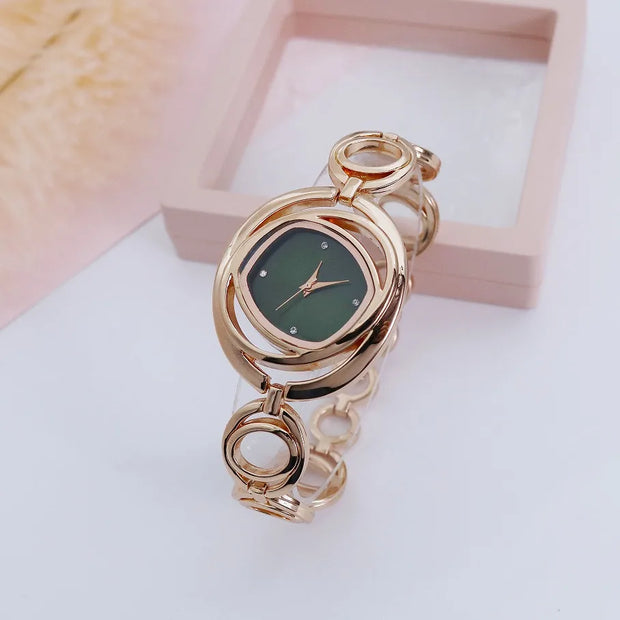 Light luxury fashion women's quartz watch, casual women's fashion bracelet watch, women's alloy watch can be customized