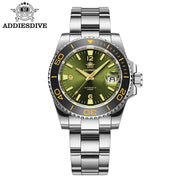 ADDIESDIVE New Diving Gift Watch Men 8215 Automatic Sapphire AR Coated Glass Ceramic Bezel Waterproof 200m Luminous Stainless St