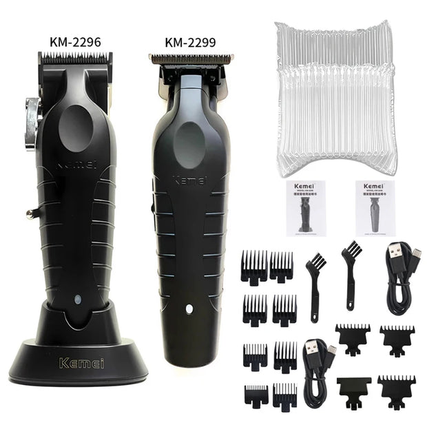 Kemei KM-2296 KM-2299 KM-1102 Hair Clipper Kit Men's Electric Shaver Hair Trimmer Machine Professional Hair Cutting Machine