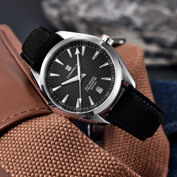 Luxury NH35 Movt 41mm Man Sport Automatic Relogio Masculino Mechanical Wristwatch Sapphire Steel Band Men's Watch.