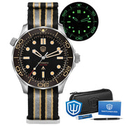 Watchdives WD007 V3 Mens Watches NH35 Automatic Movement Nylon Strap Watch 200m Waterproof Mechanical Watches with Gift Box