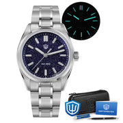 Watchdives WD0003B ‌Quartz Watches ‌VH31 Movement Aventurine Dial Watch 100m Waterproof Sapphire Crystal 36mm Vintage Watch