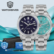 Watchdives WD0003B ‌Quartz Watches ‌VH31 Movement Aventurine Dial Watch 100m Waterproof Sapphire Crystal 36mm Vintage Watch