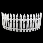 10/15/20Pcs Christmas Tree Fence Decoration White Plastic Plant Mini Fence For New Year Party Home Garden Holiday Indoor Decor