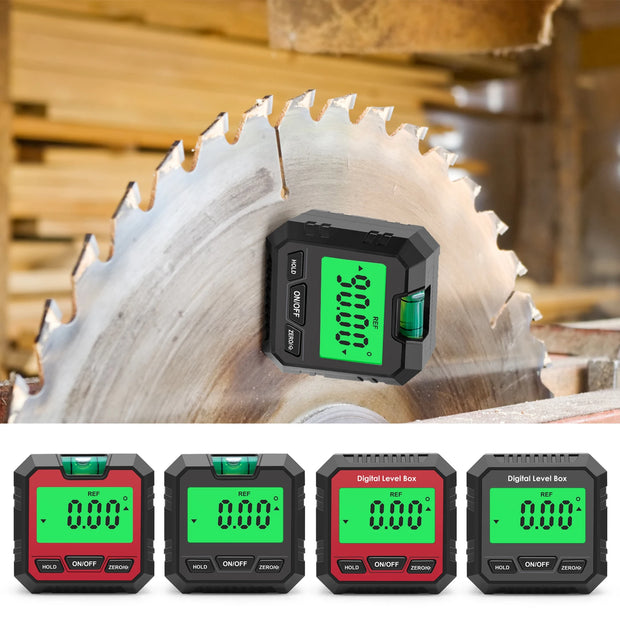 360 Degree Digital Angle Finder Level Box Protractor Bevel Ruler Gauge Inclinometer with Magnetic Based Backlight