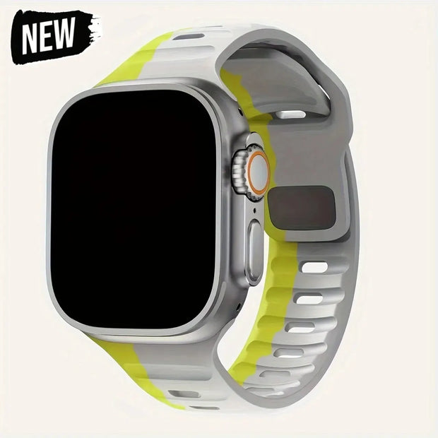 Soft Silicone Strap For Apple Watch Band Ultra 49mm 44mm 45mm 42mm 41mm 42mm 38mm Sport Watchband IWatch Serise 9 8 7 6 Bracelet