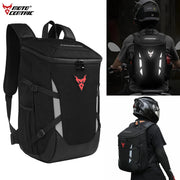 Waterproof Motorcycle Backpack Outdoor Sports Moto Biker Cycling Riding Helmet Backpack Reflective Business Travel Laptop Bag