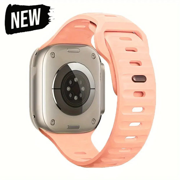 Soft Silicone Strap For Apple Watch Band Ultra 49mm 44mm 45mm 42mm 41mm 42mm 38mm Sport Watchband IWatch Serise 9 8 7 6 Bracelet