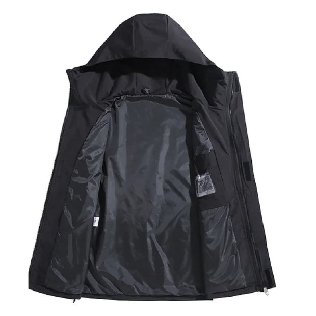 Big Size 12XL Bomber Jacket Men Hooded Zipper Windbreaker Male Fishing Waterproof Windproof Windshield Outerwear Large Plus Fat