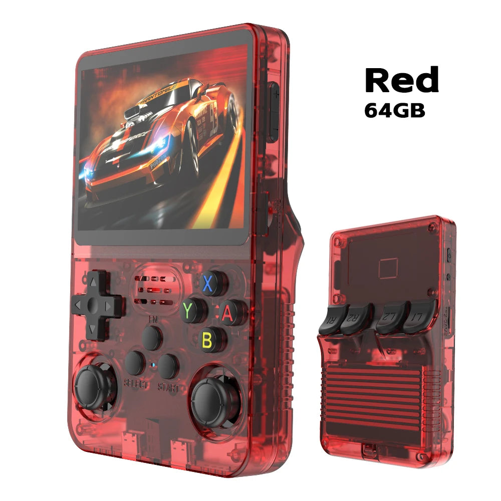 Open Source R36S Retro Handheld Video Game Console Linux System 3.5 Inch IPS Screen Portable Pocket Video Player 64GB 128G Games