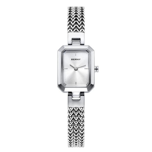 BERNY Gold Watch for Women Mini Square Exquisite Versatile Ladies Watch Luxury Fashion Jewelry Bracelet Wristwatch for Women