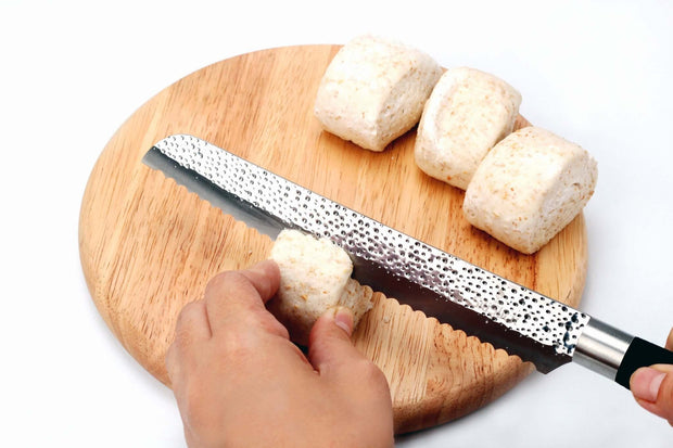 Embossed Hammered Blades 3 Piece Knife Set