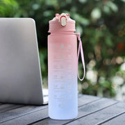 600ml Water Bottles Fashion Water Bottle with Straw BPA Free Portable Outdoor Sport Cute Drinking Plastic Bottles Eco-Friendly-5