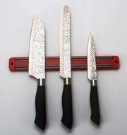 Embossed Hammered Blades 3 Piece Knife Set