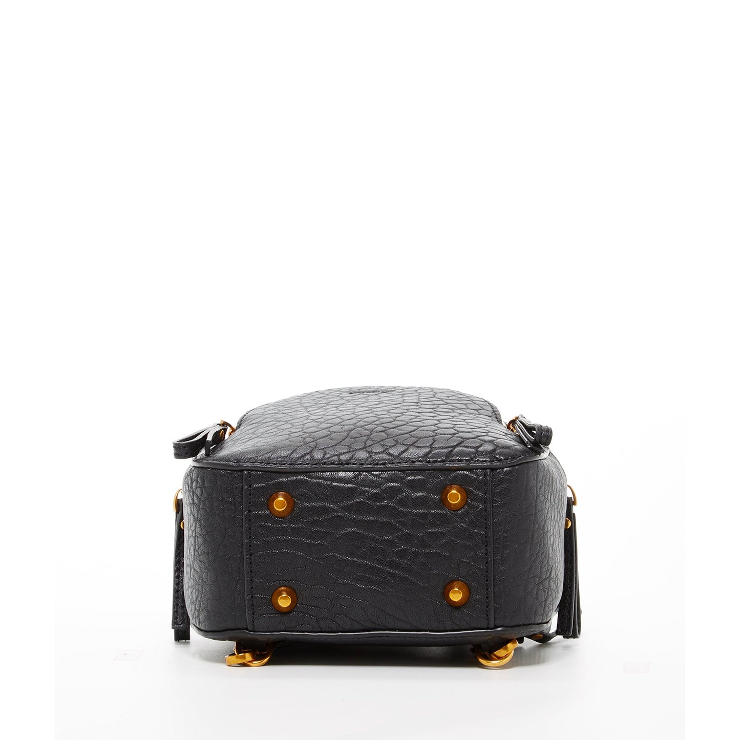 SUSU Small Black Leather Backpack Purse for Women Convertible Crossbody Bag