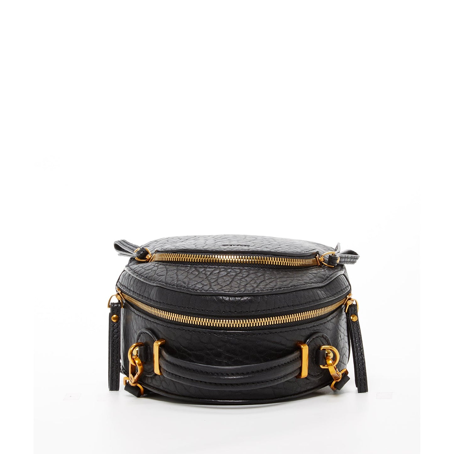 SUSU Small Black Leather Backpack Purse for Women Convertible Crossbody Bag