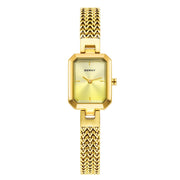 BERNY Gold Watch for Women Mini Square Exquisite Versatile Ladies Watch Luxury Fashion Jewelry Bracelet Wristwatch for Women