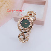 Light luxury fashion women's quartz watch, casual women's fashion bracelet watch, women's alloy watch can be customized