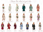 Bridesmaid Robes Bride Gift Bride Robe Bridesmaid Gift Satin Lace Robe Bride Dressing Gown Bridal Party Robes Wedding Robe Perso