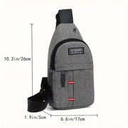 Men's and women's adjustable breast pockets, single-shoulder diagonal cross Oxford fabric breast pockets