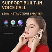 New TWS Earphone Bluetooth Headphones with Mic 9D Stereo Pro 6 Earbuds Wireless Bluetooth Headset apply to smartphones