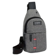 Men's and women's adjustable breast pockets, single-shoulder diagonal cross Oxford fabric breast pockets