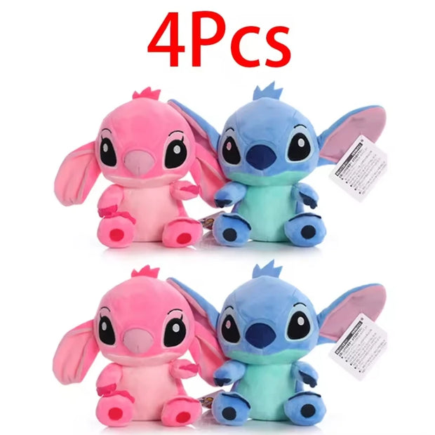 New Disney Cartoon Stitch Angel Scrump Plush Dolls Anime Toys Lilo & Stitch Stich Plush Stuffed Toys Children Birthday Gifts