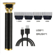 T9 Vintage Cordless Hair Cutting Machine - Professional Barber Trimmer for Men Beard Shaving for Shavers with Lightweight Design