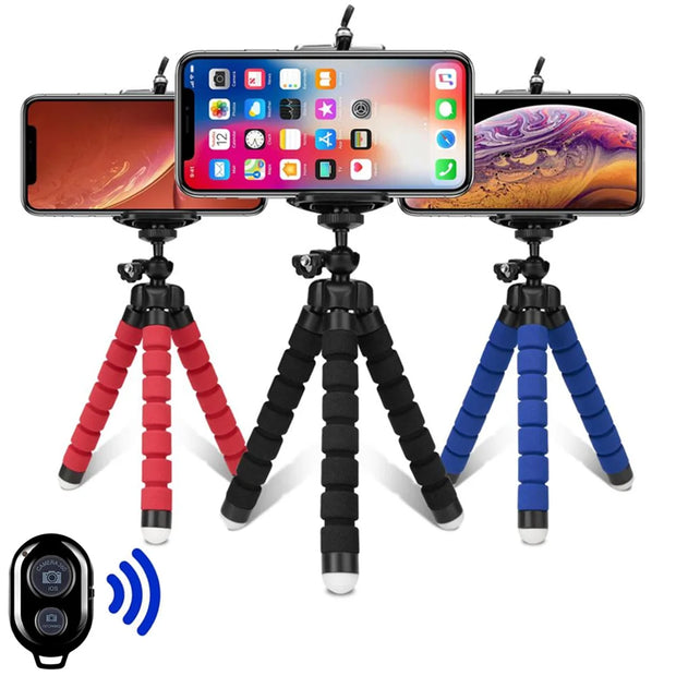 Tripods Tripod For Phone Mobile Camera Holder Clip Smartphone Monopod Tripe Stand Octopus Mini Tripod Stativ For Phone. Mini Tripie para celular.