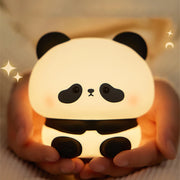 LED Night Light Cute Panda Sheep Rabbit Touch Silicone Nightlights USB Rechargeable For Bedroom Decoration Kids Birthday Gift