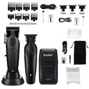 Kemei KM-2296 KM-2299 KM-1102 Hair Clipper Kit Men's Electric Shaver Hair Trimmer Machine Professional Hair Cutting Machine