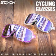 SCVCN New Outdoor Cycling Glasses Bike Sunglasses Men UV400 Eyewear Sports MTB Goggles Bicycle Women Riding Hiking Sunglasses