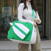 Pickleball Bag Large Capacity Wet-Dry Separation Racquet Paddle Storage Bag For Women Pickleball Handbag With Shoe Compartment