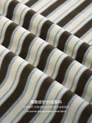 Color Block Streetwear T-Shirt Men's Loose Fit Long Sleeve Striped Top American Style Casual Shirt Crewneck Pullover Fall Winter