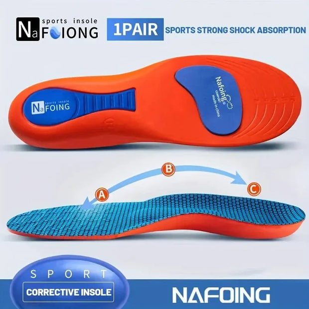 1 Pair New Sports Elasticity Insoles Elasticity Shock Absorption Breathable Running Insoles